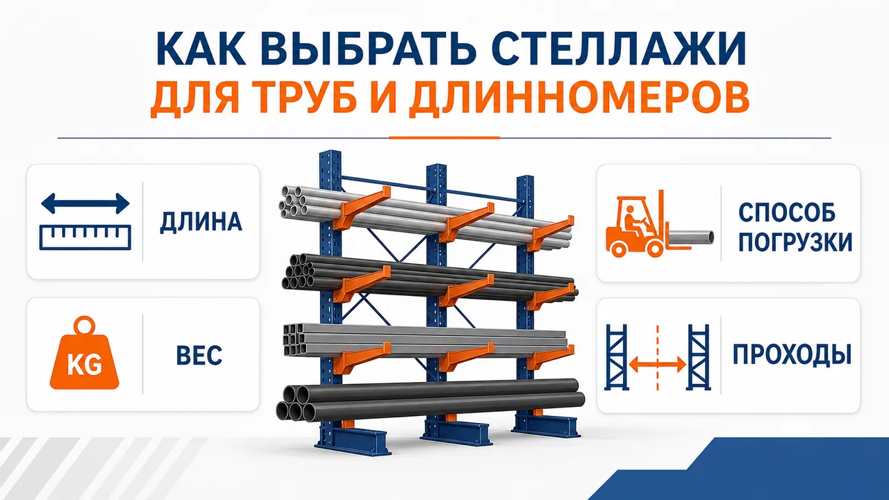Как выбрать стеллажи для труб и длинномерных грузов